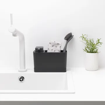 Brabantia 带皂液器厨房水槽收纳架 - 深灰色 - Brabantia