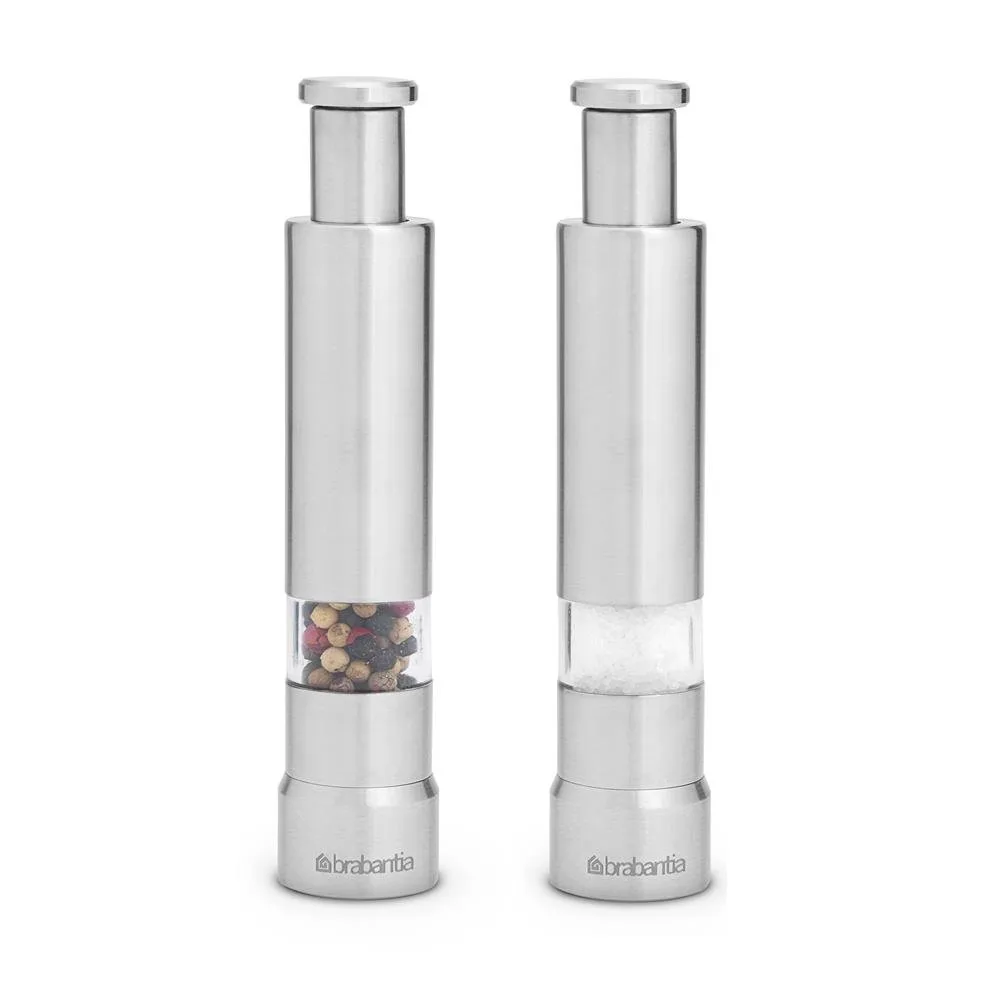 Brabantia 盐胡椒研磨器套装, 哑光钢 Brabantia