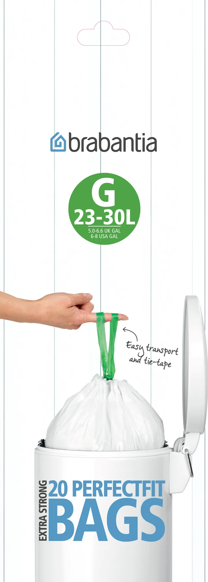 垃圾袋 G for bins of 23-30 liters 20 bags/roll - 23-30L - Brabantia