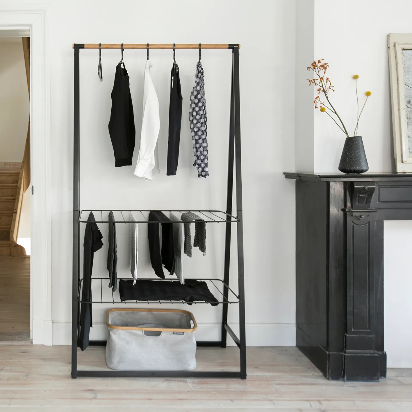 Linn hanger 四件套装, 黑色 Brabantia