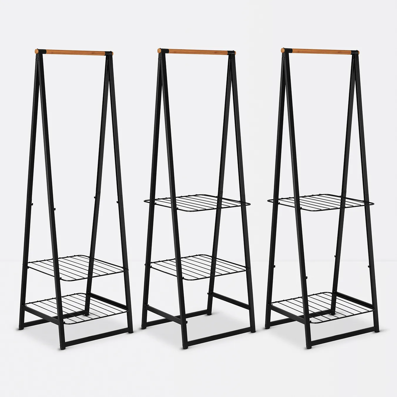 Linn 衣帽架 小号, 黑色 Brabantia