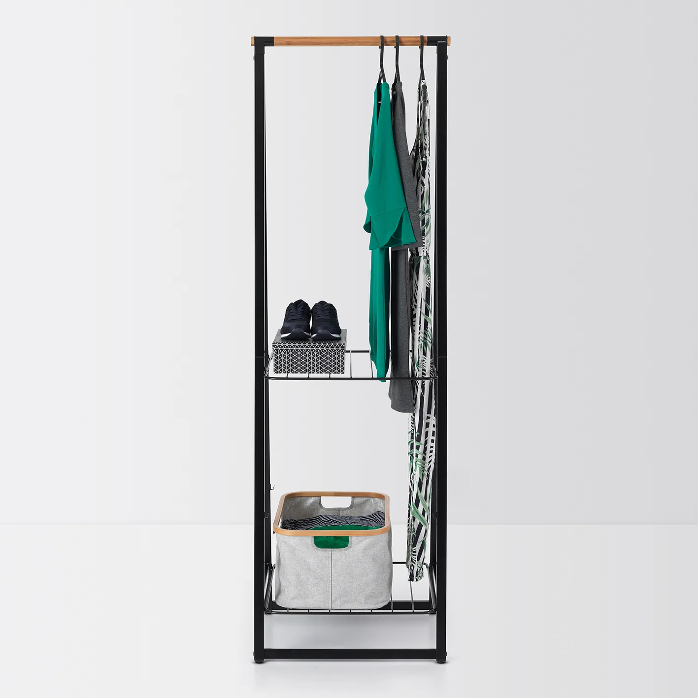Linn 衣帽架 小号, 黑色 Brabantia
