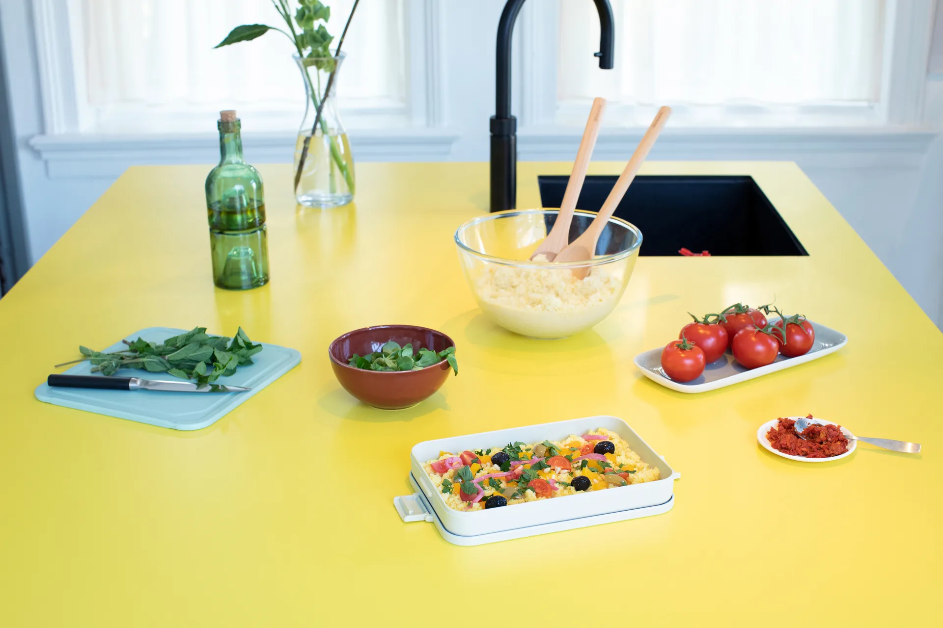Make & Take 薄款1.1升午餐盒, 浅灰色 Brabantia