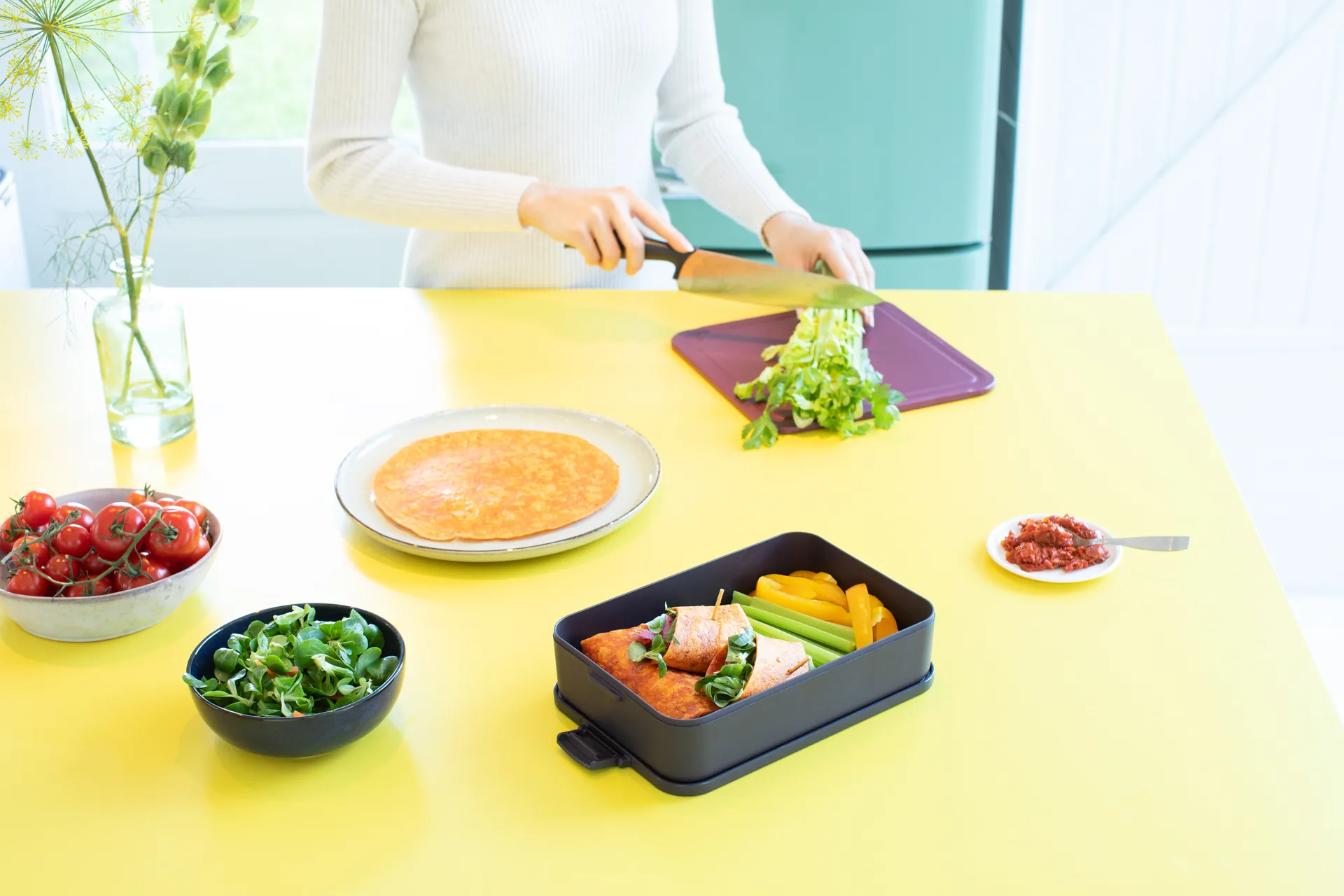Make & Take 大号2升午餐盒, 深灰色 Brabantia