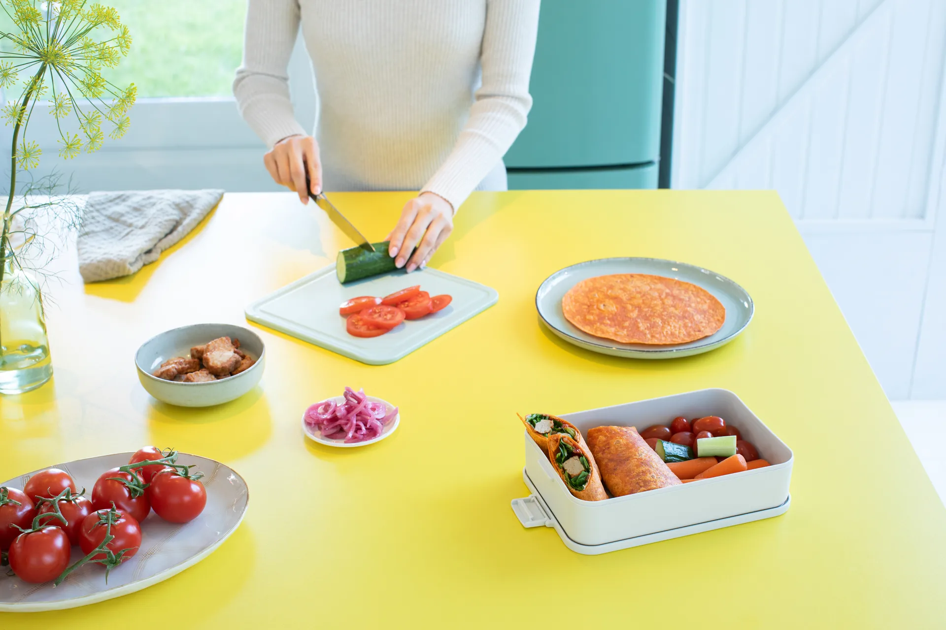 Make & Take 大号2升午餐盒, 浅灰色 Brabantia