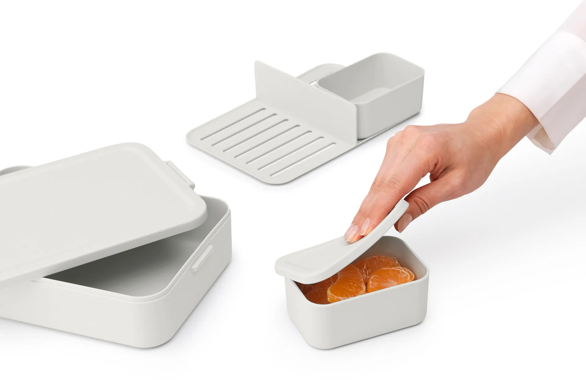 Make & Take 大号2升便当盒, 浅灰色 Brabantia