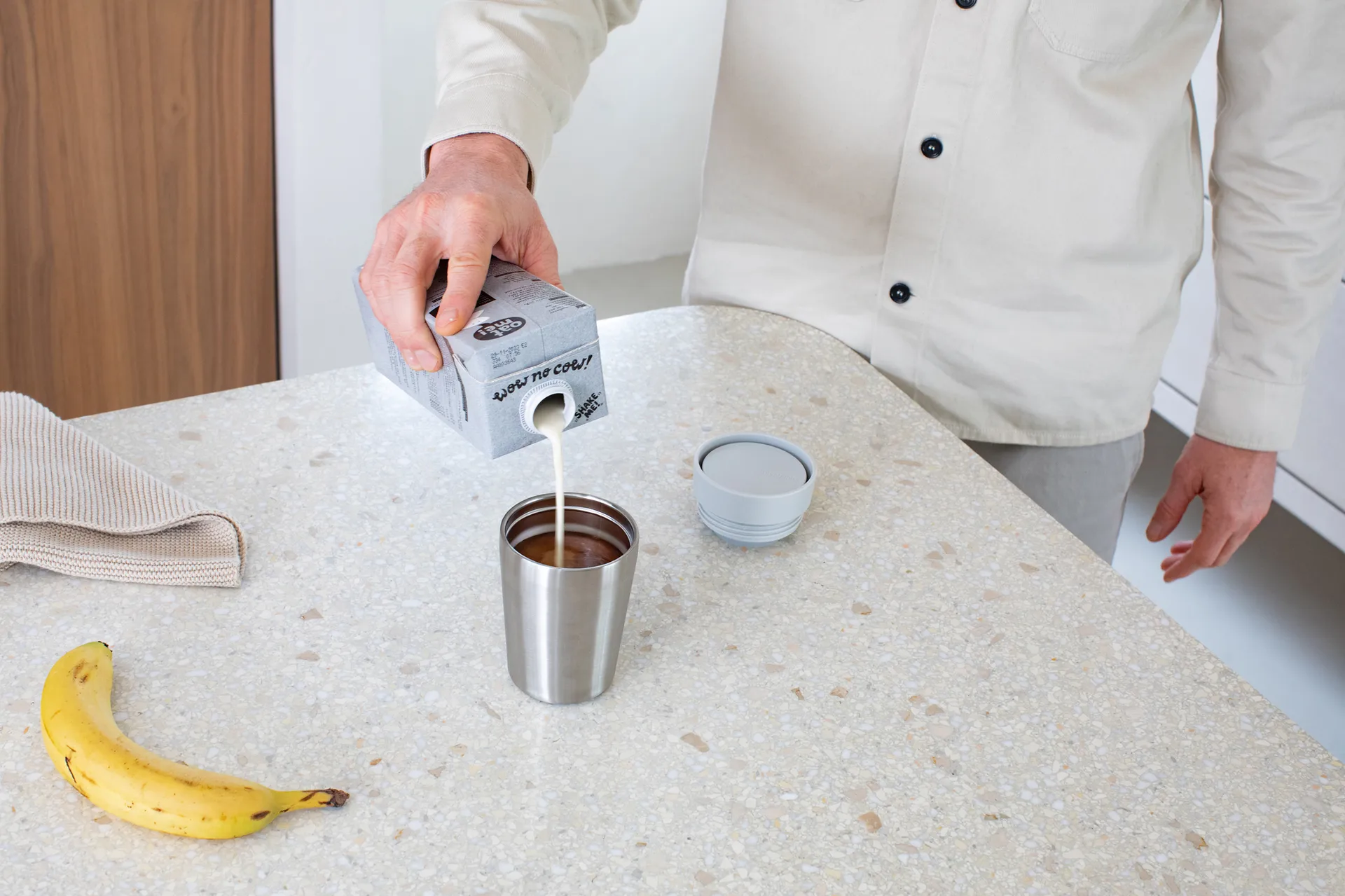 Make & Take 保温杯 200ml, 浅灰色 Brabantia