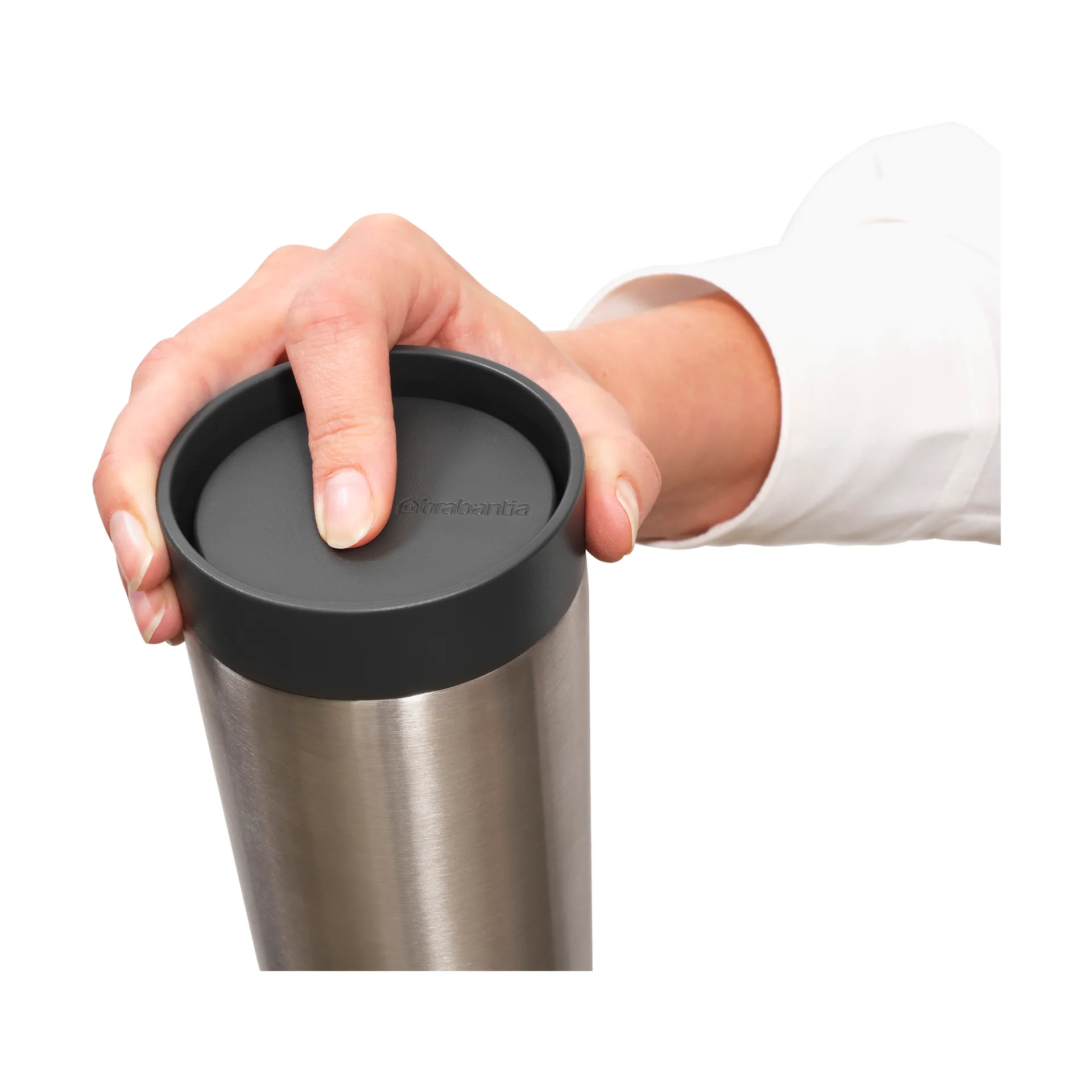 Make & Take 保温杯 360ml, 深灰色 Brabantia