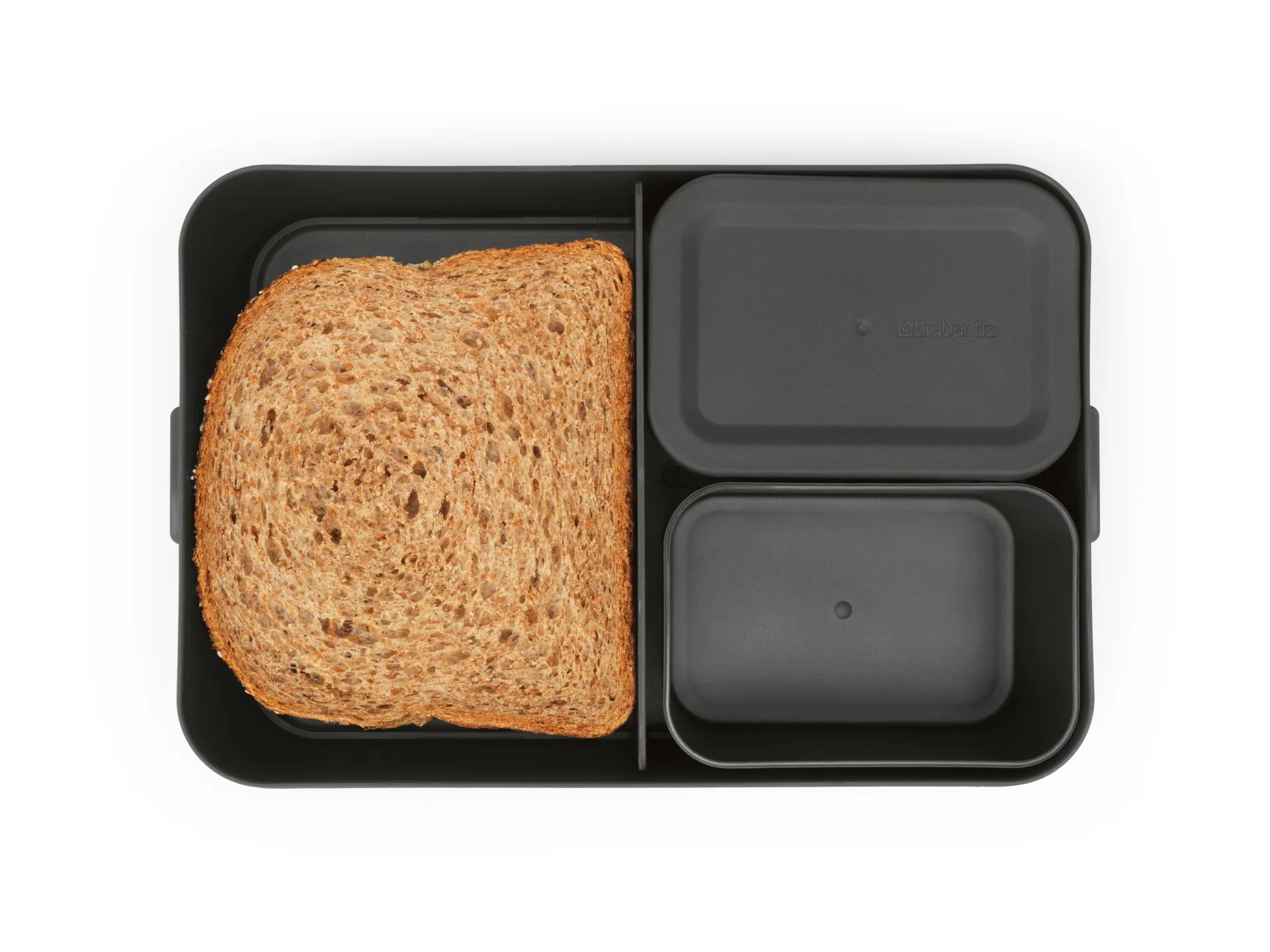 Make & Take bento lunch box large 2 L, Dark 灰色 Brabantia