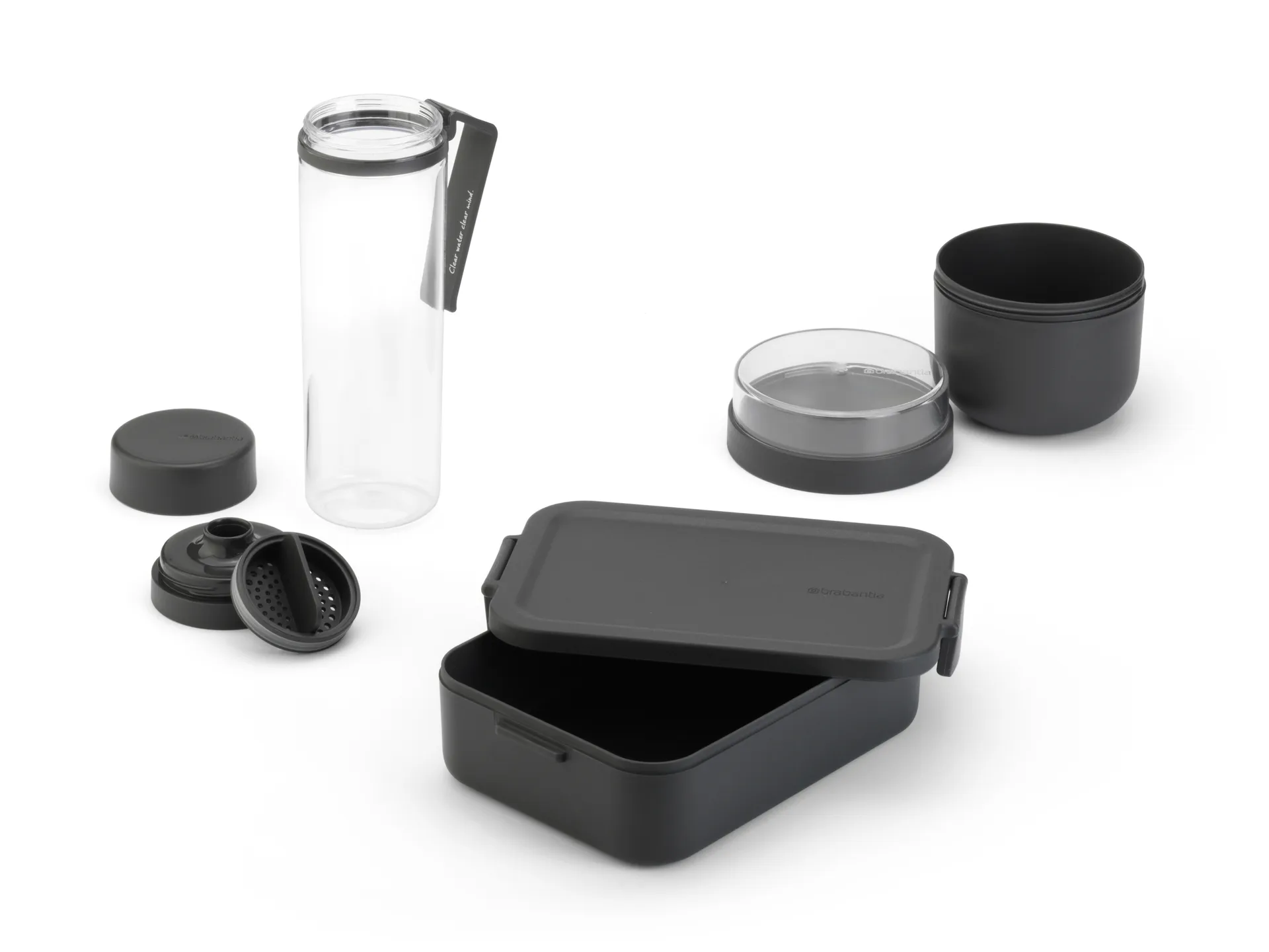 Make & Take breakfast and lunch Set 3 pieces, Dark 灰色 Brabantia