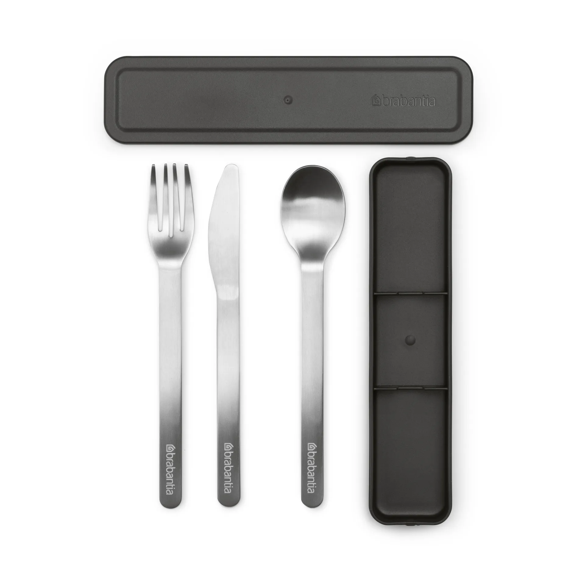 Make & Take 餐具 cutlery 3 pieces, Dark 灰色 Brabantia