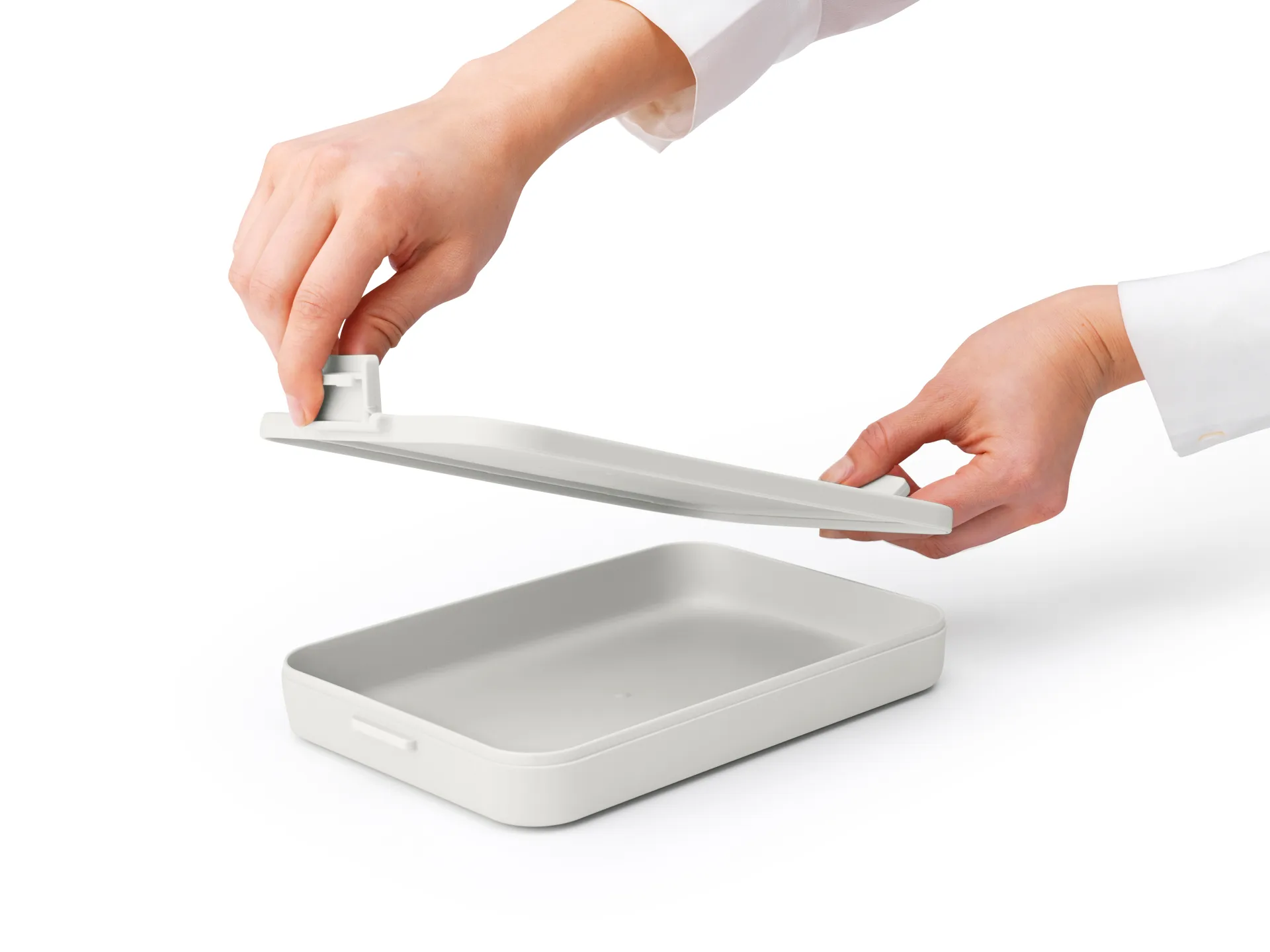 Make & Take lunch box flat. 1.1 L, Light 灰色 Brabantia