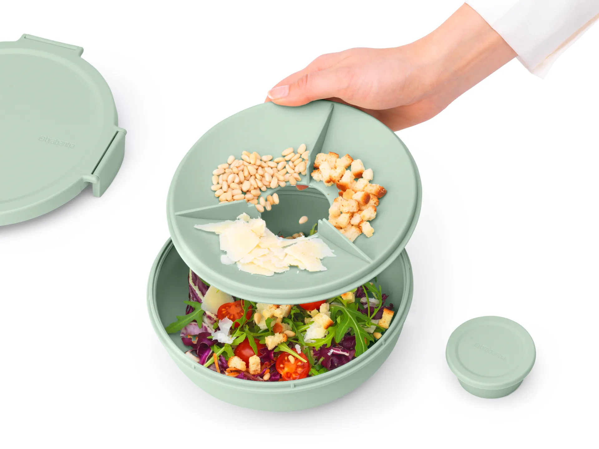 Make & Take sallad 碗  . 1.3 L, Jade 绿色 Brabantia
