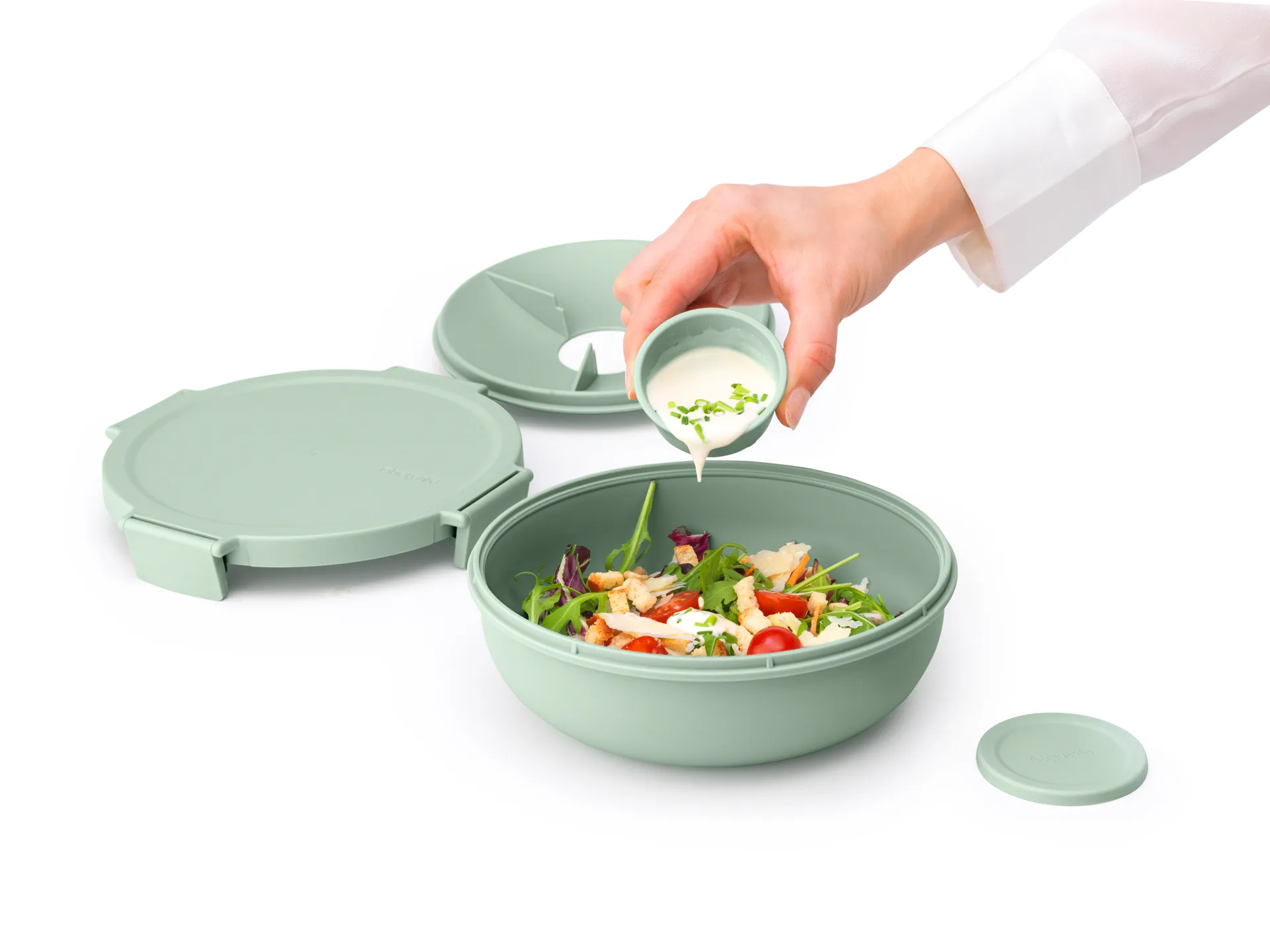 Make & Take sallad 碗  . 1.3 L, Jade 绿色 Brabantia
