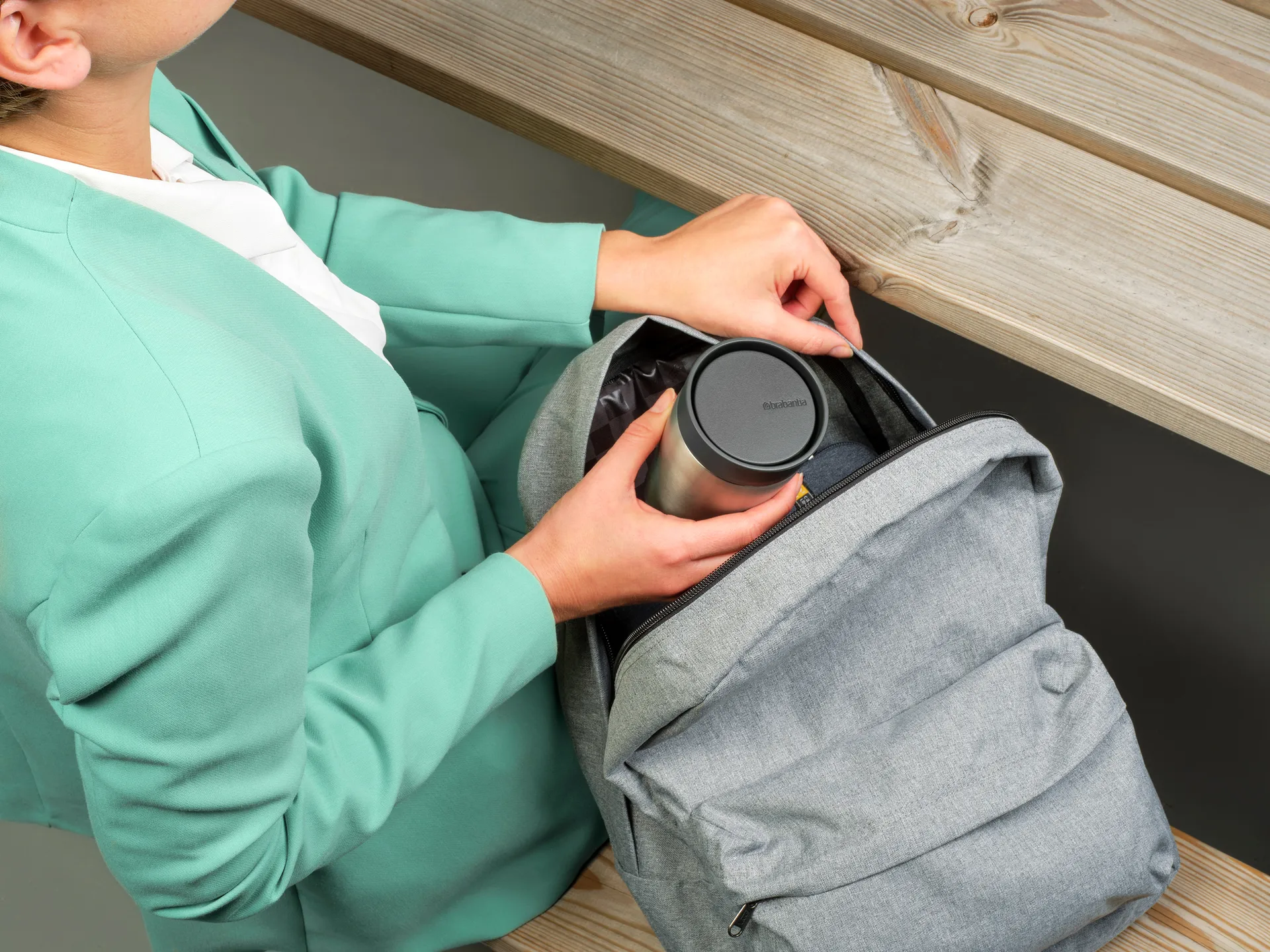 Make & Take termal 马克杯 20 cl, Dark grey Brabantia