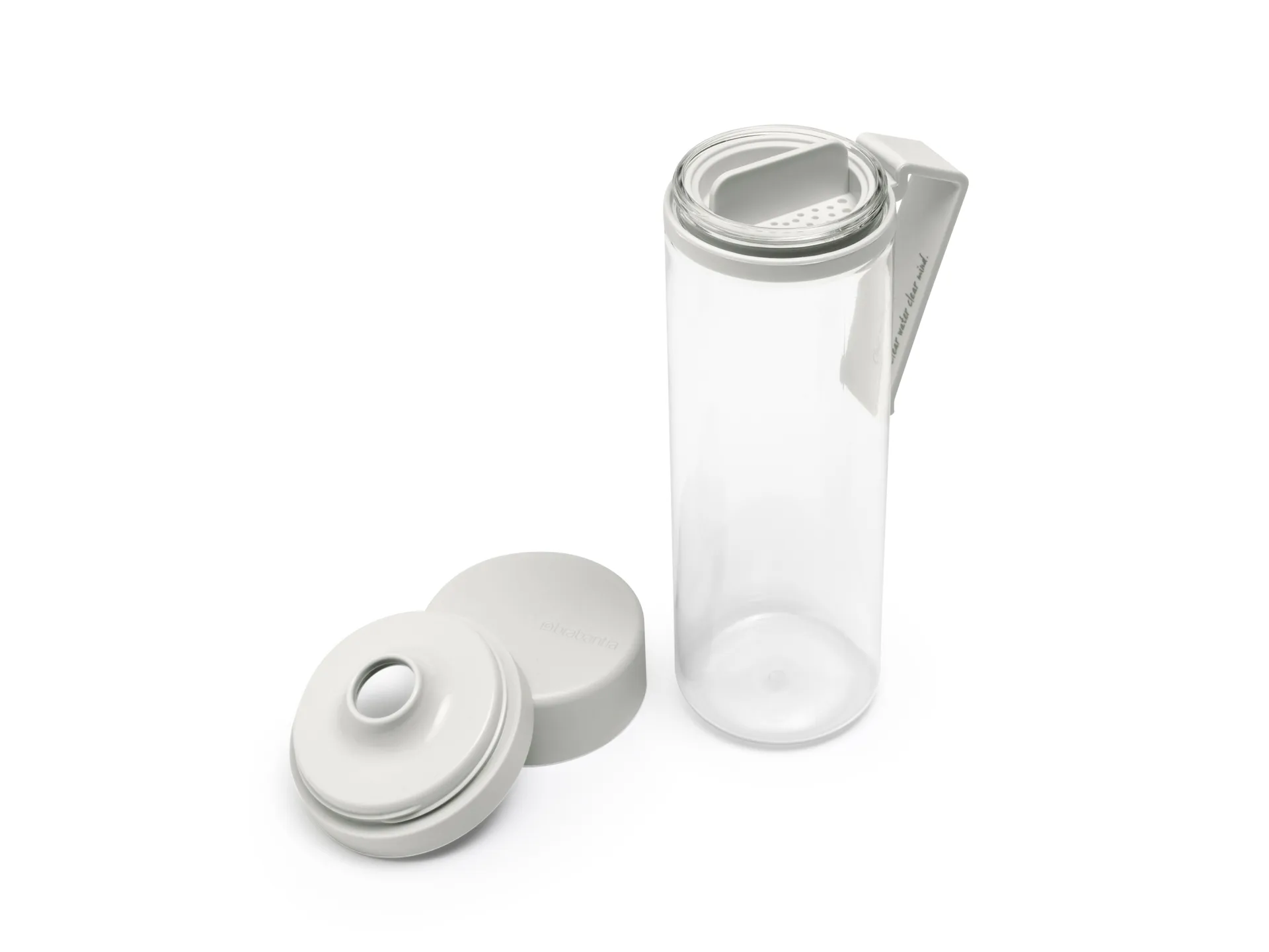 Make & Take water bottle with sil 0.5 L, Light 灰色 Brabantia