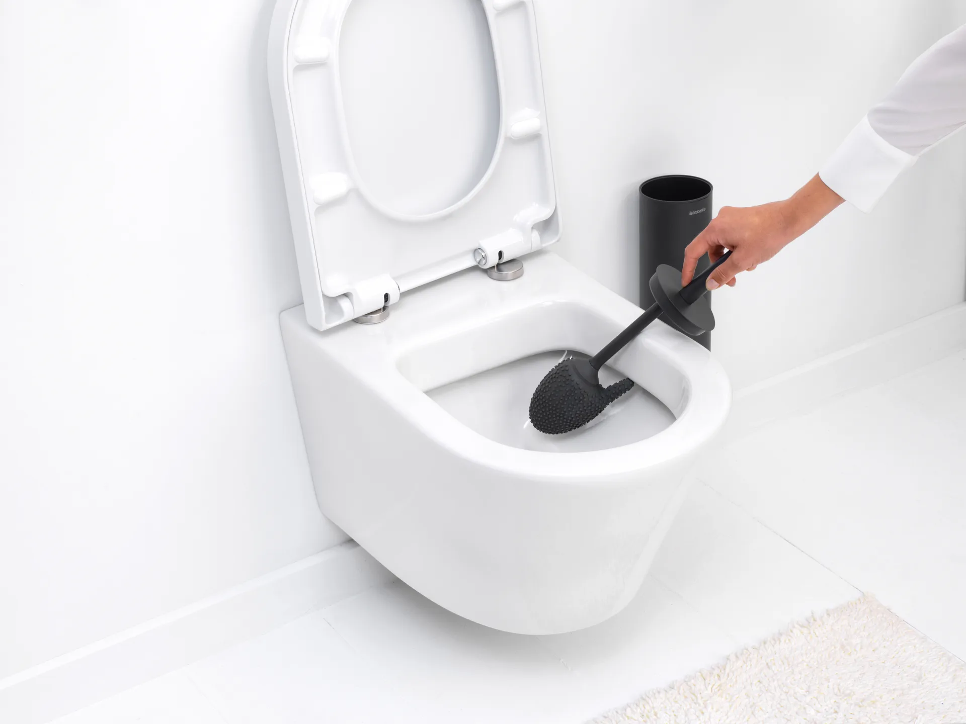 MindSet 带架马桶刷, Mineral Infinite 灰色 Brabantia