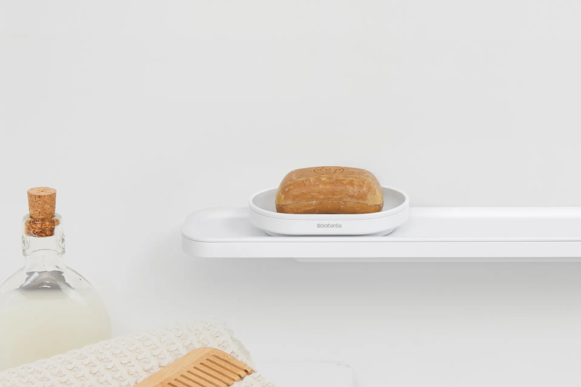 MindSet soap dish, Mineral Fresh 白色 Brabantia