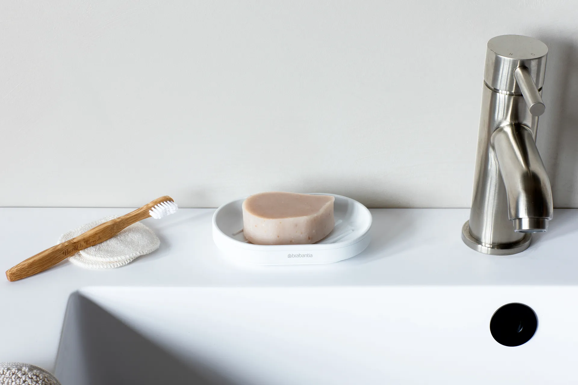 MindSet soap dish, Mineral Fresh 白色 Brabantia