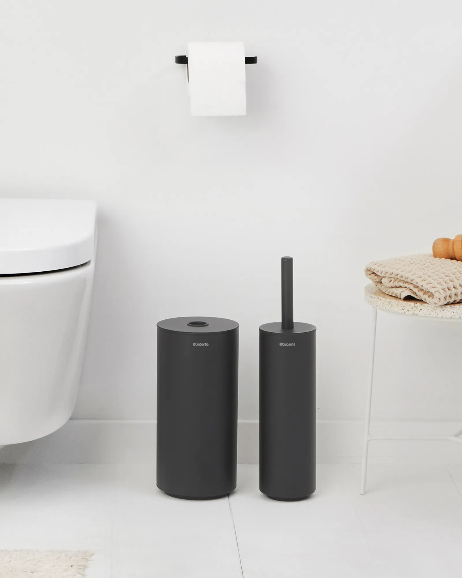 Mindset toilet 套装 3件, Mineral infinite 灰色 Brabantia