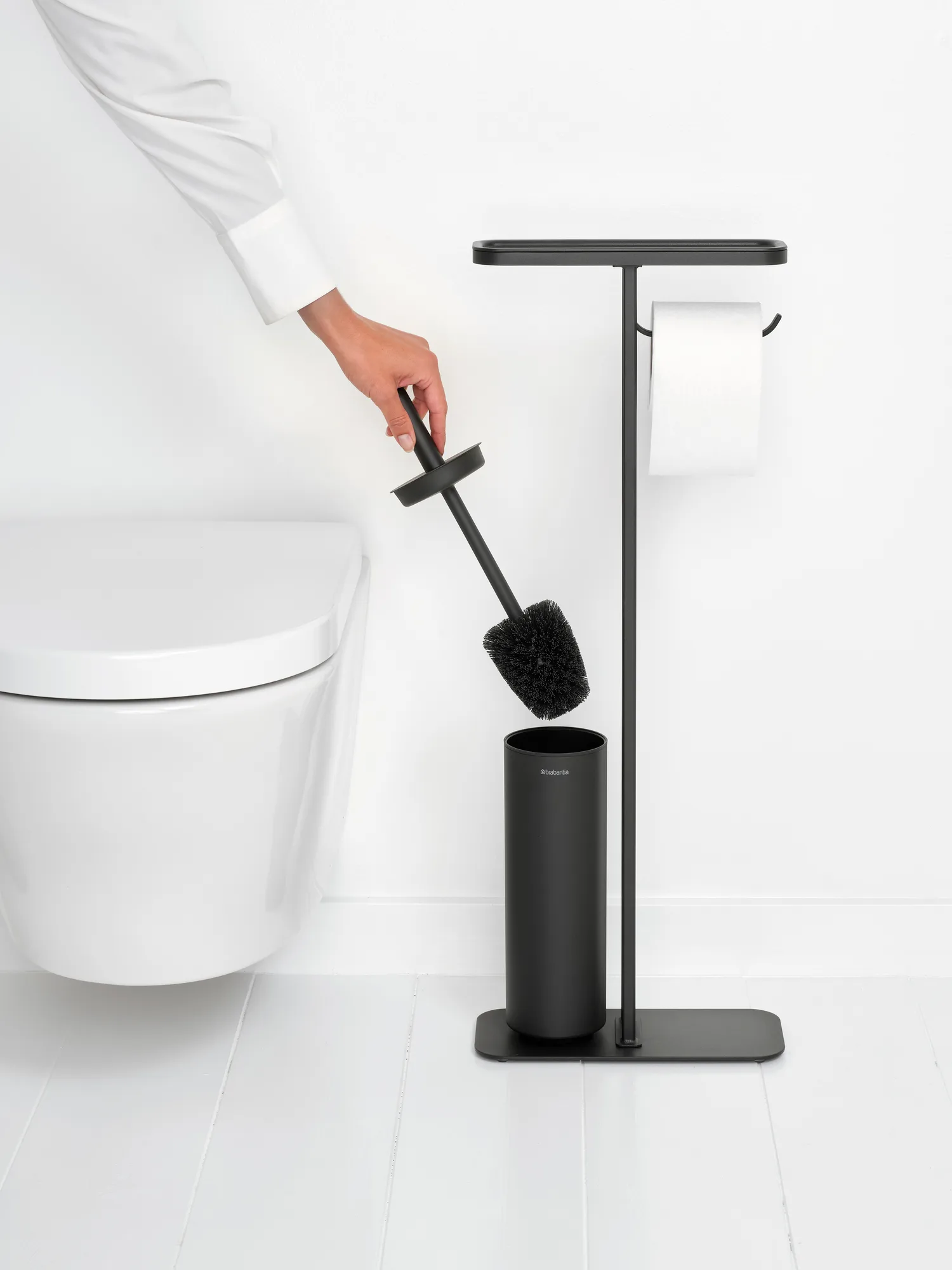 MindSet toilet butler, Mineral infinite 灰色 Brabantia