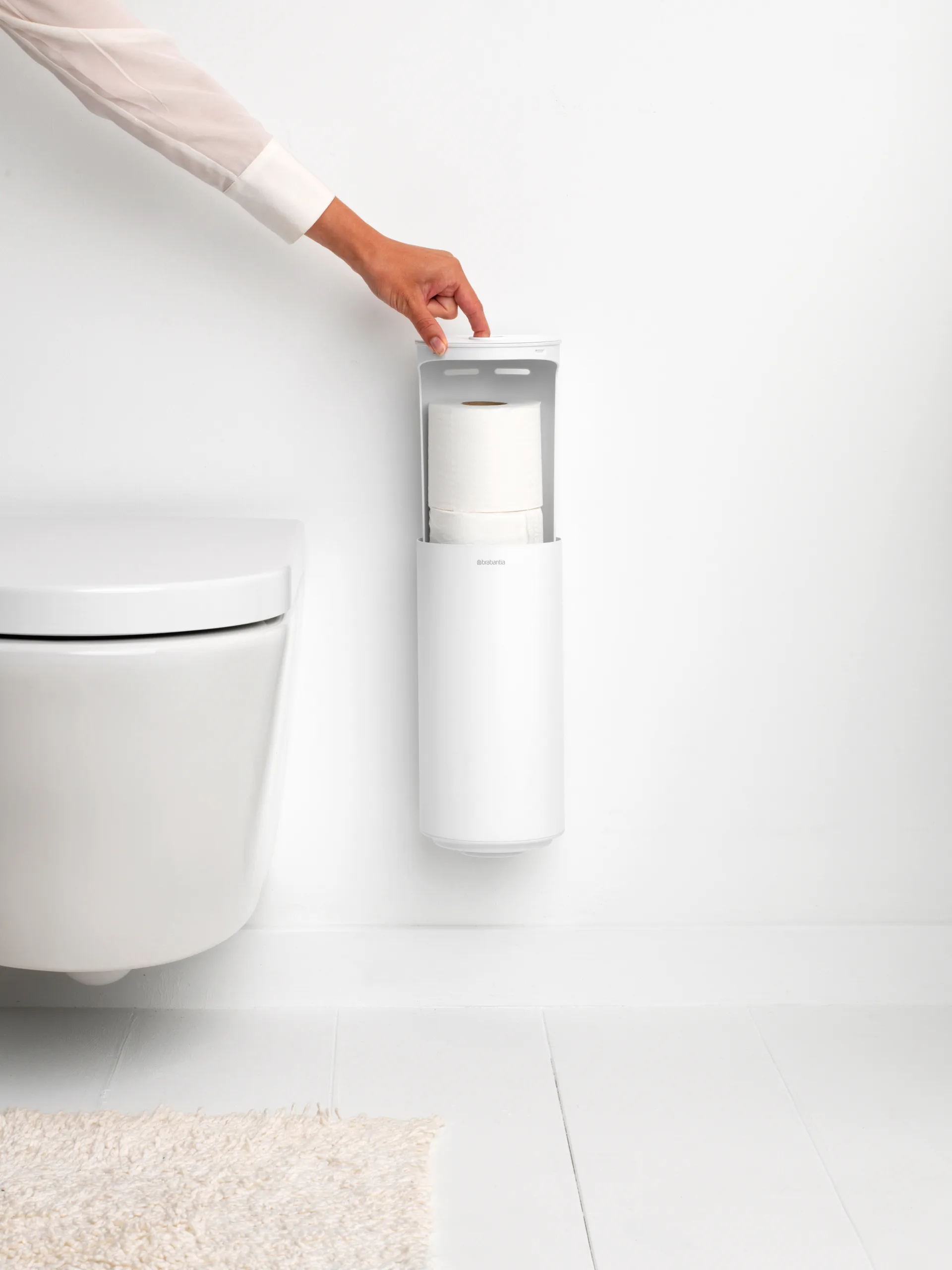 MindSet Toilet roll holder, Mineral Fresh 白色 Brabantia