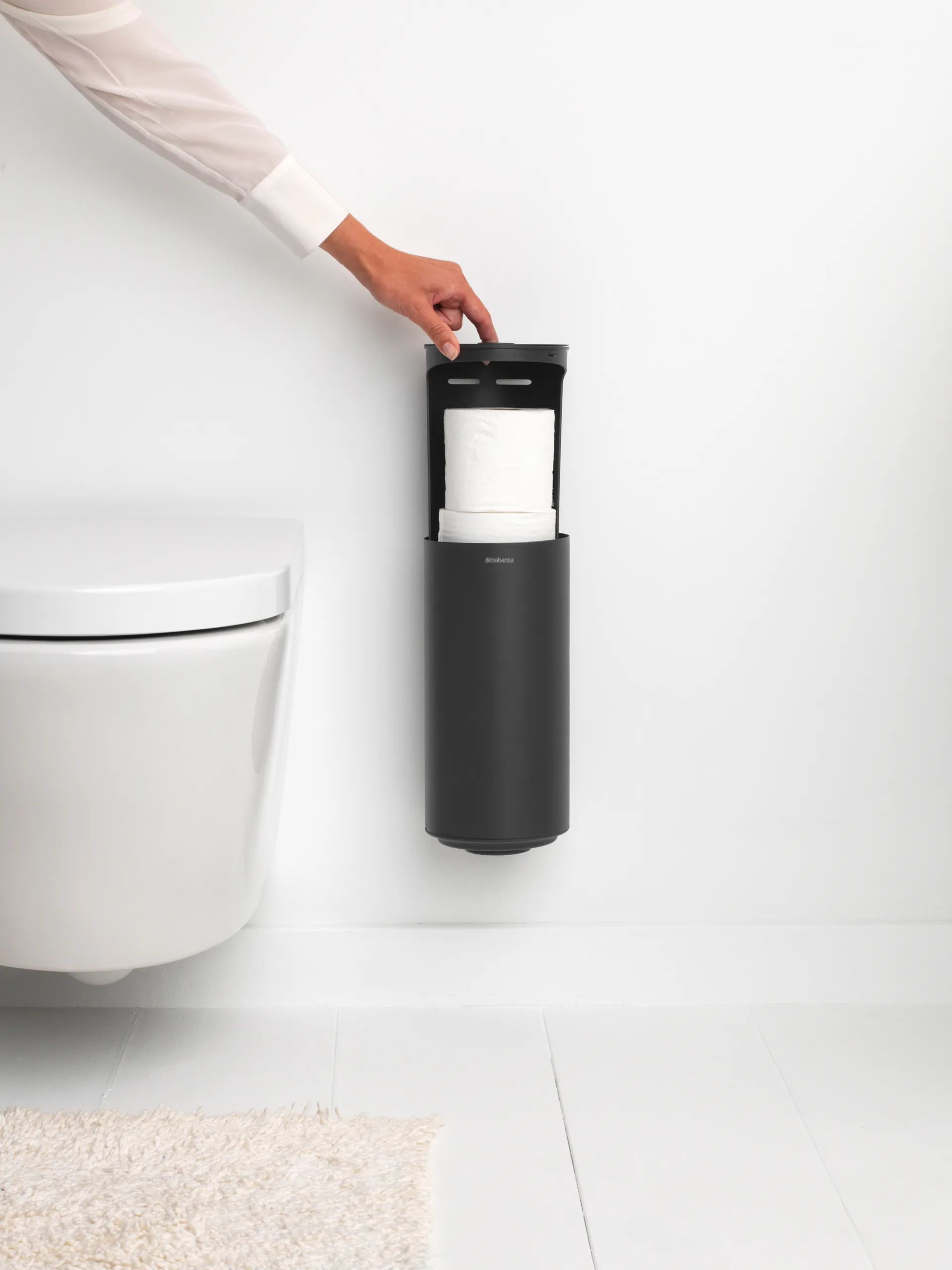 MindSet Toilet roll holder, Mineral Infinite 灰色 Brabantia