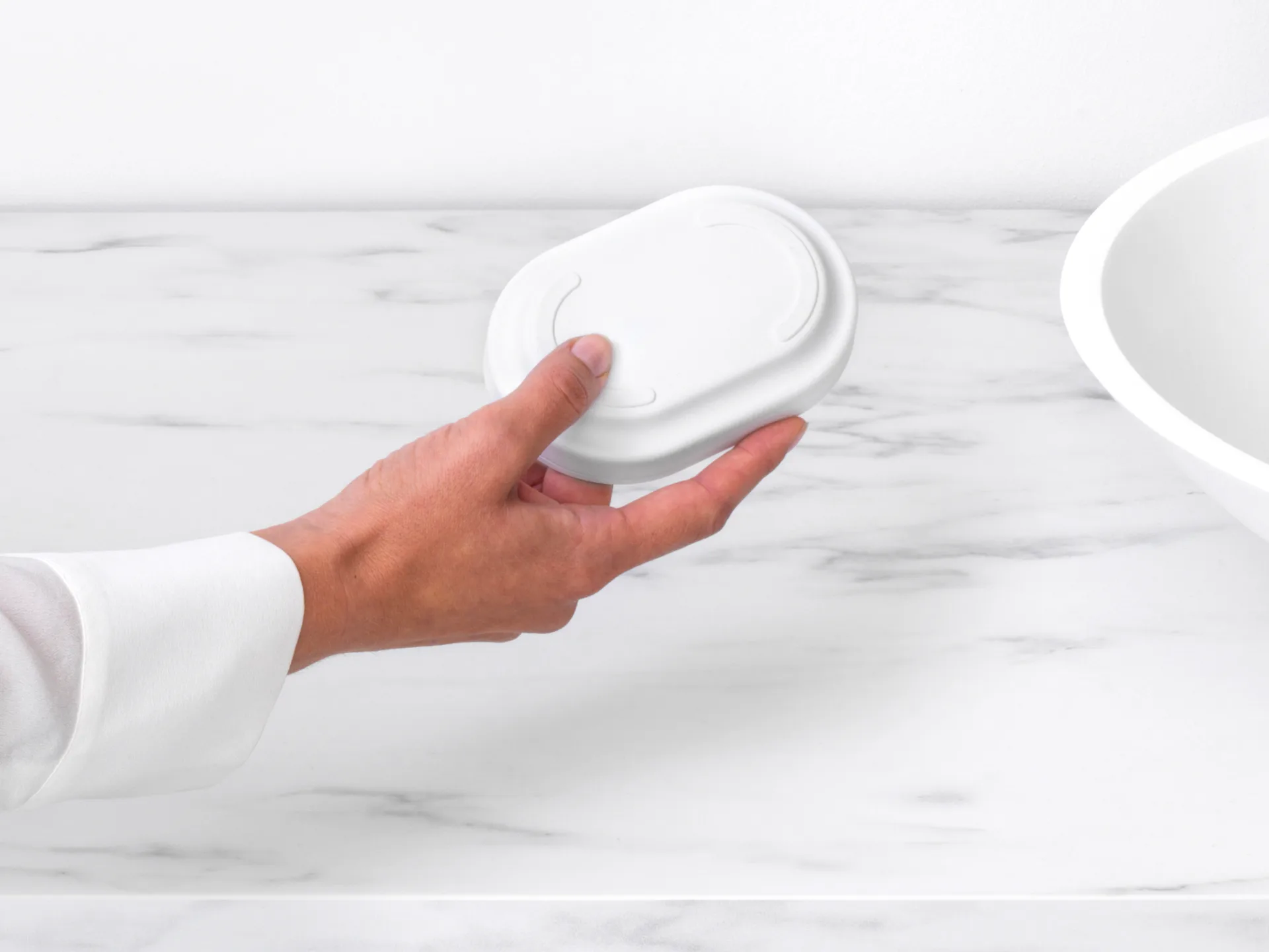 MindSet 肥皂碟, 矿物清新白色 Brabantia