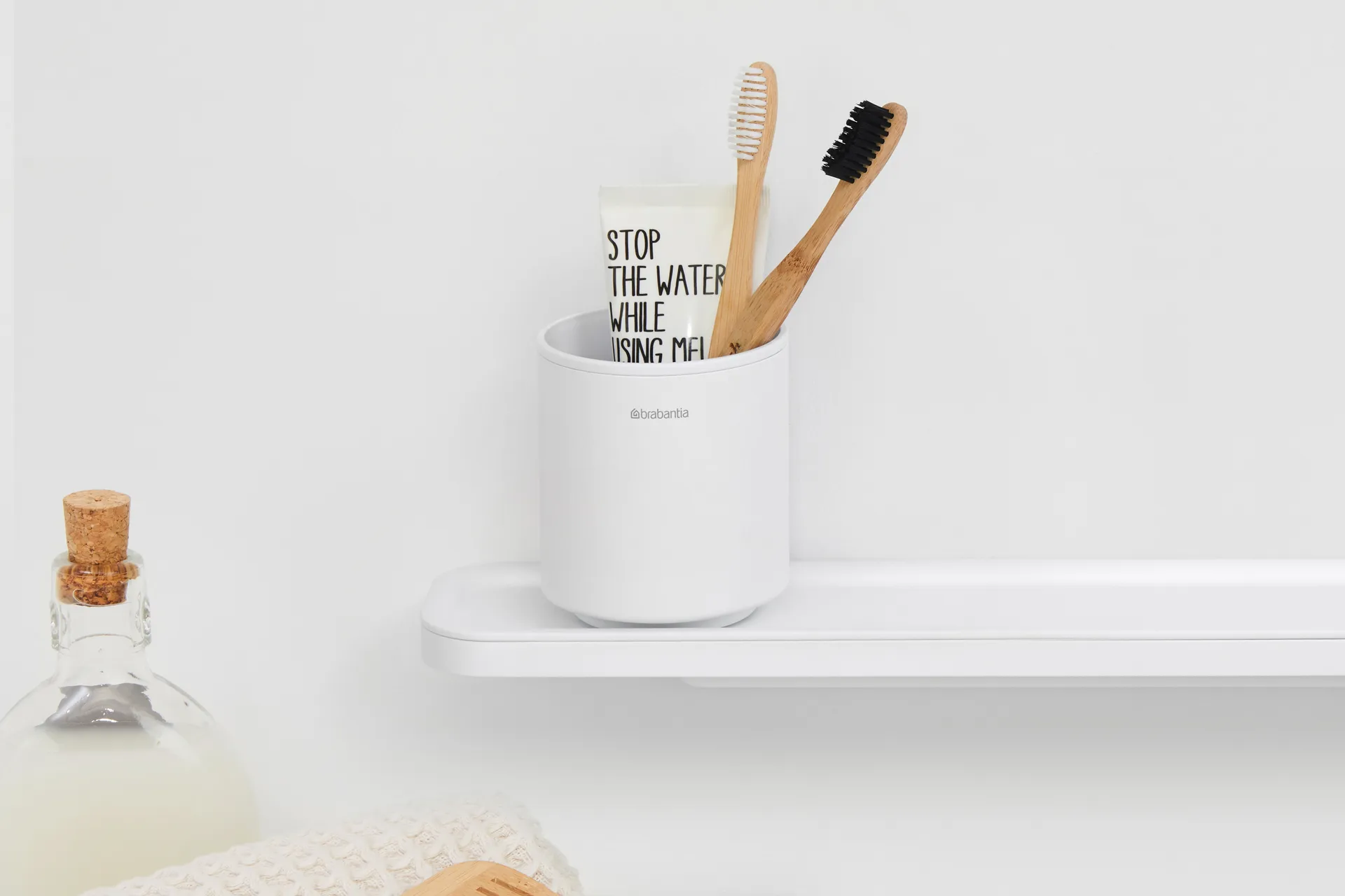 MindSet 牙刷架, 矿物清新白色 Brabantia
