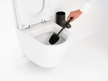MindSet 带架马桶刷 - 矿物无限灰 - Brabantia