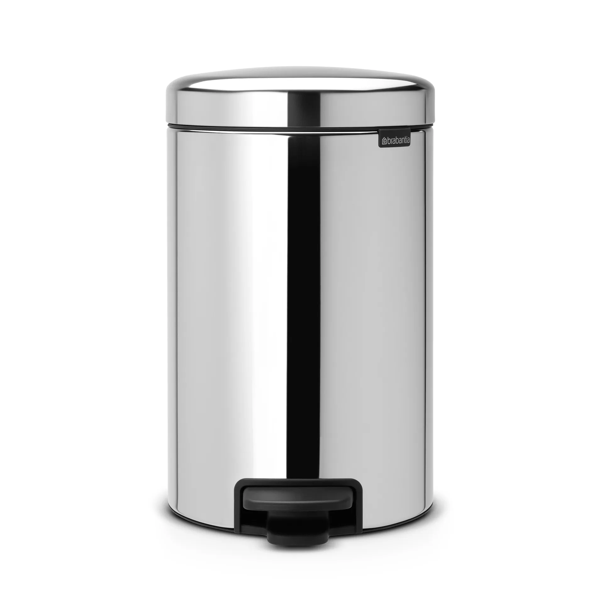 New Icon 脚踏式垃圾桶 12升, brilliant steel Brabantia