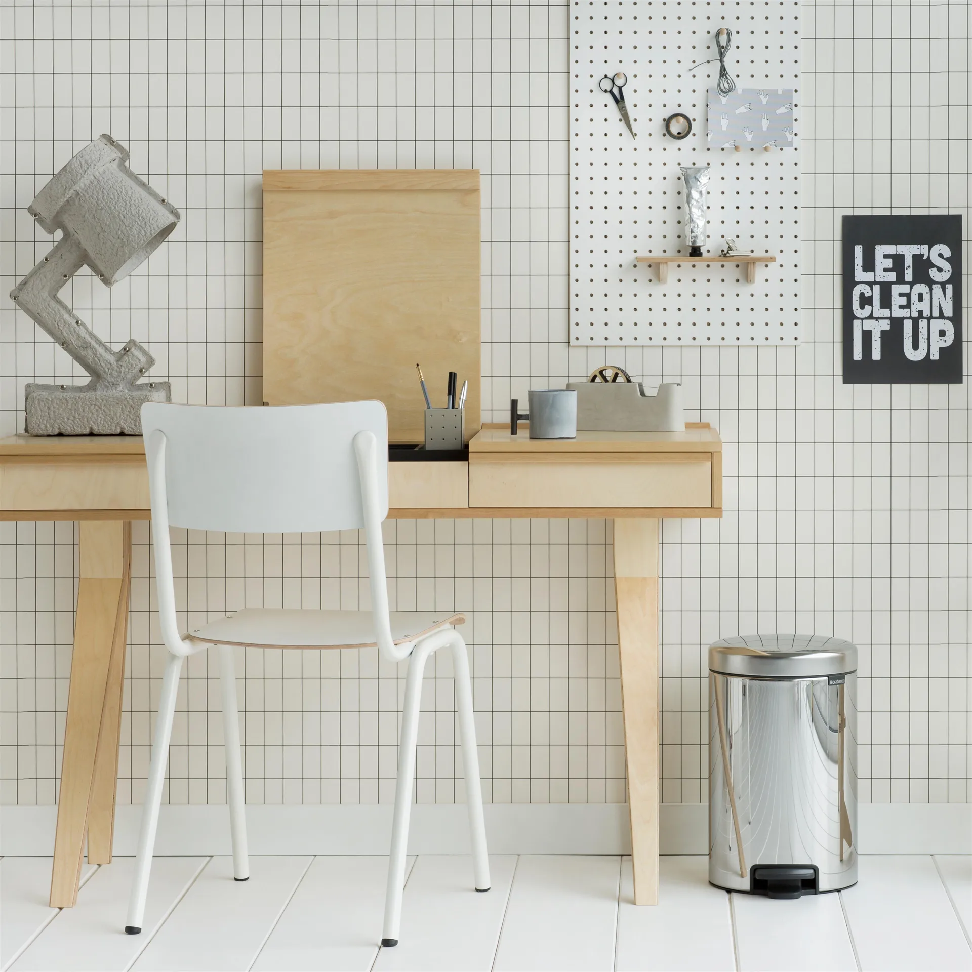 New Icon 脚踏式垃圾桶 12升, brilliant steel Brabantia