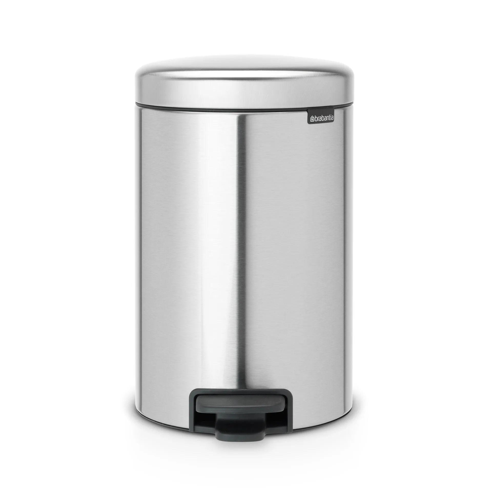 New Icon 脚踏式垃圾桶 12升, matte steel finger-print proof Brabantia