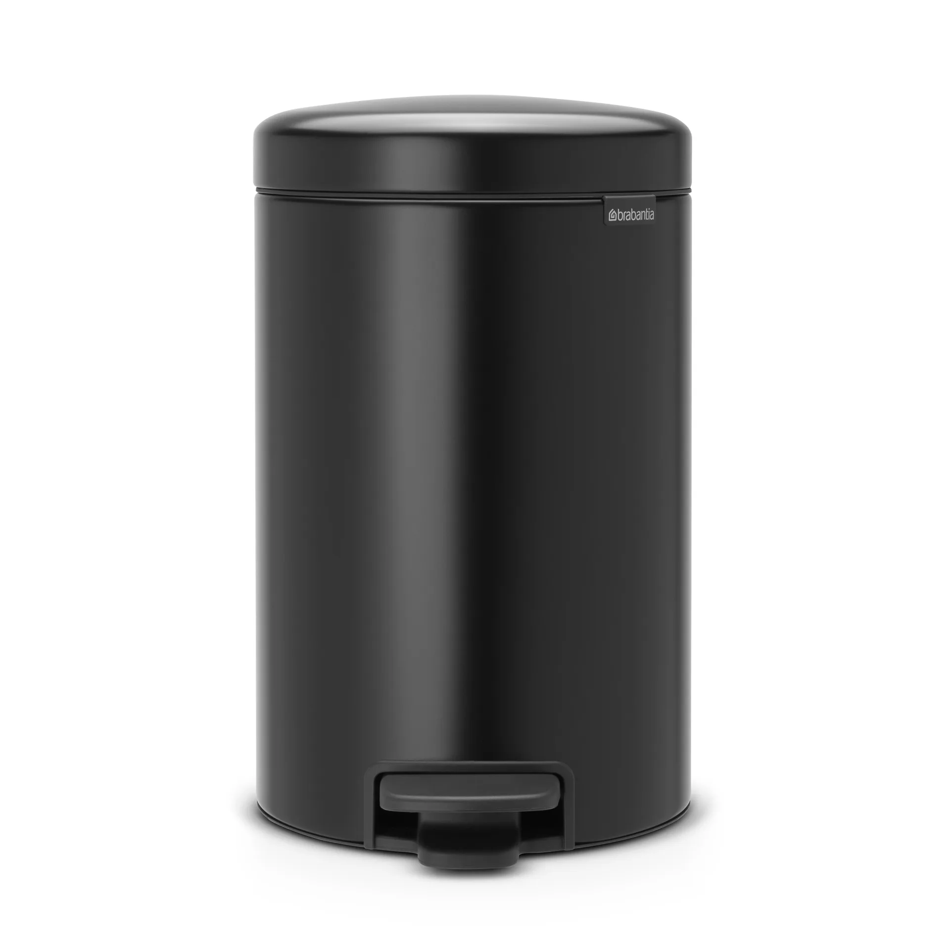 New Icon 脚踏式垃圾桶 12升, matte 黑色 Brabantia