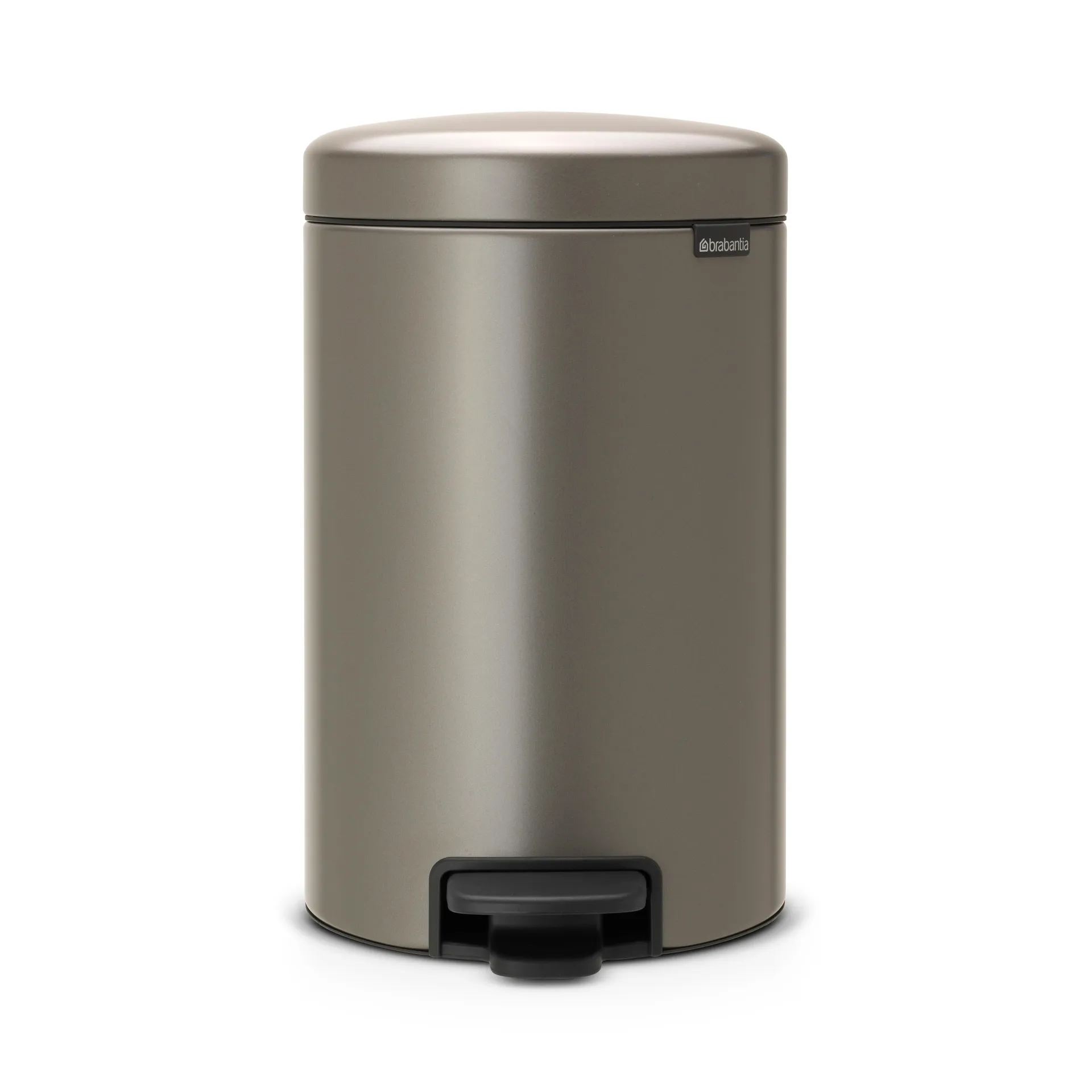New Icon 脚踏式垃圾桶 12升, platinum Brabantia