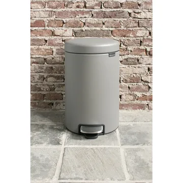 New Icon 新经典脚踏垃圾桶12升 - 矿物水泥灰 - Brabantia