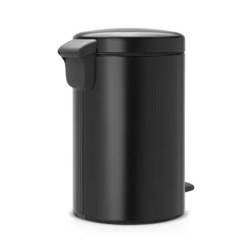 New Icon 新经典脚踏垃圾桶12升 - 哑光黑 - Brabantia