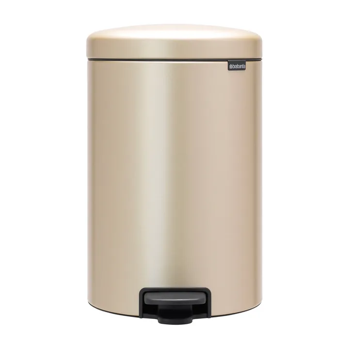 New Icon 20升脚踏垃圾桶 - 金属金色 - Brabantia