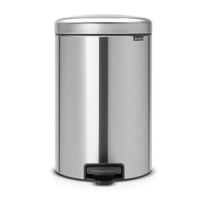 New Icon 20升脚踏垃圾桶 - 哑光防指纹钢 - Brabantia