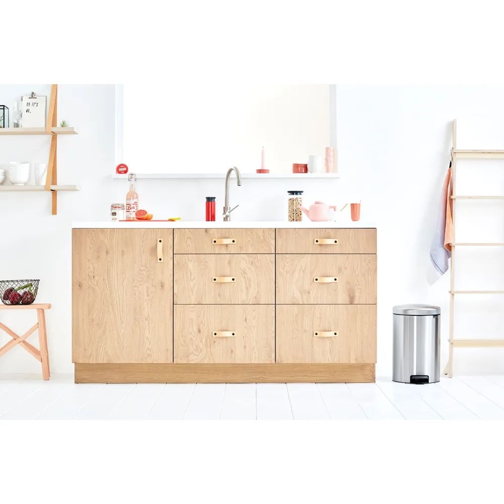 New Icon 新经典脚踏垃圾桶20升, 哑光防指纹钢 Brabantia