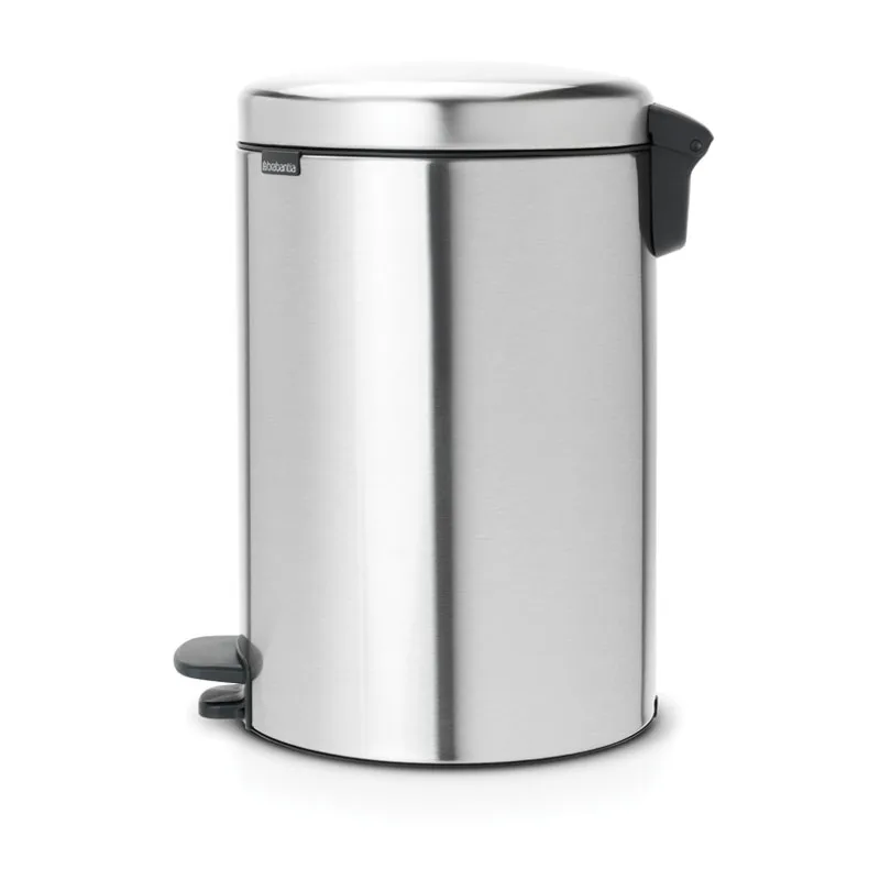 New Icon 新经典脚踏垃圾桶20升, 哑光防指纹钢 Brabantia