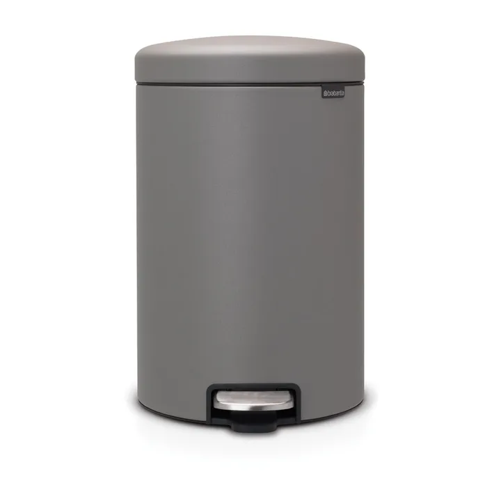 New Icon 20升脚踏垃圾桶 - 矿物水泥灰 - Brabantia
