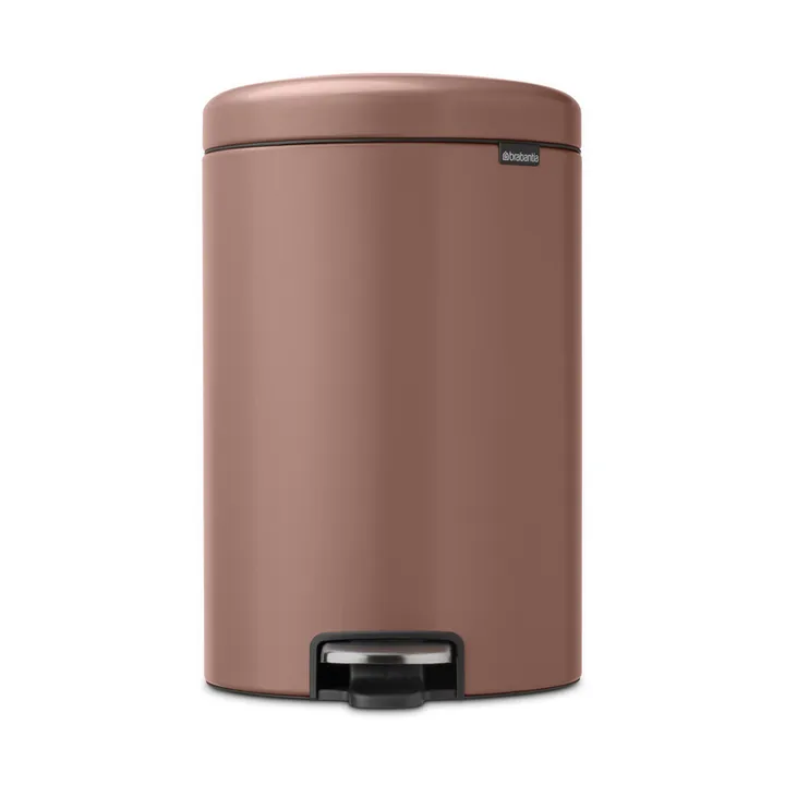 New Icon 新经典脚踏垃圾桶20升 - 缎面灰褐色 - Brabantia