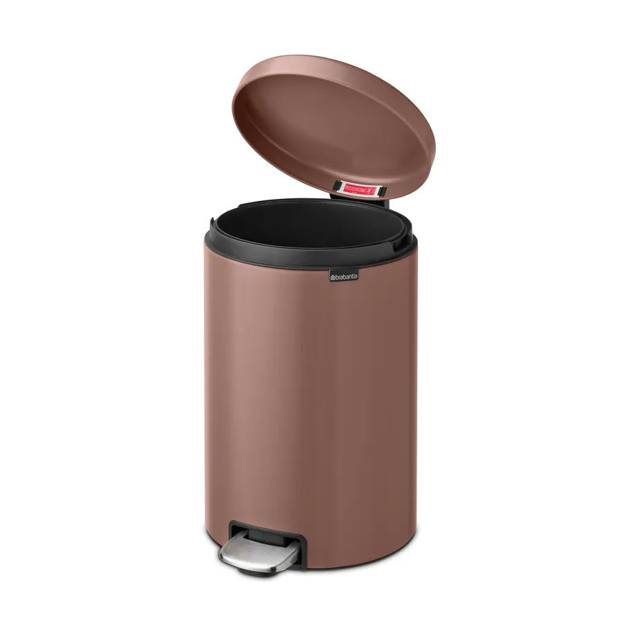New Icon 新经典脚踏垃圾桶20升, 缎面灰褐色 Brabantia