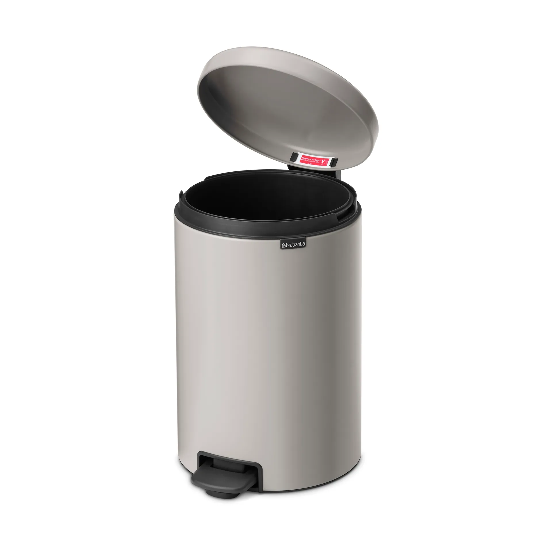 New Icon 新经典脚踏垃圾桶20升, 柔和灰色 Brabantia
