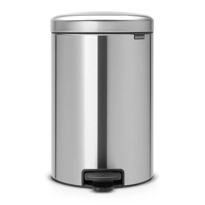 New Icon 新经典脚踏垃圾桶20升 - 哑光钢 - Brabantia