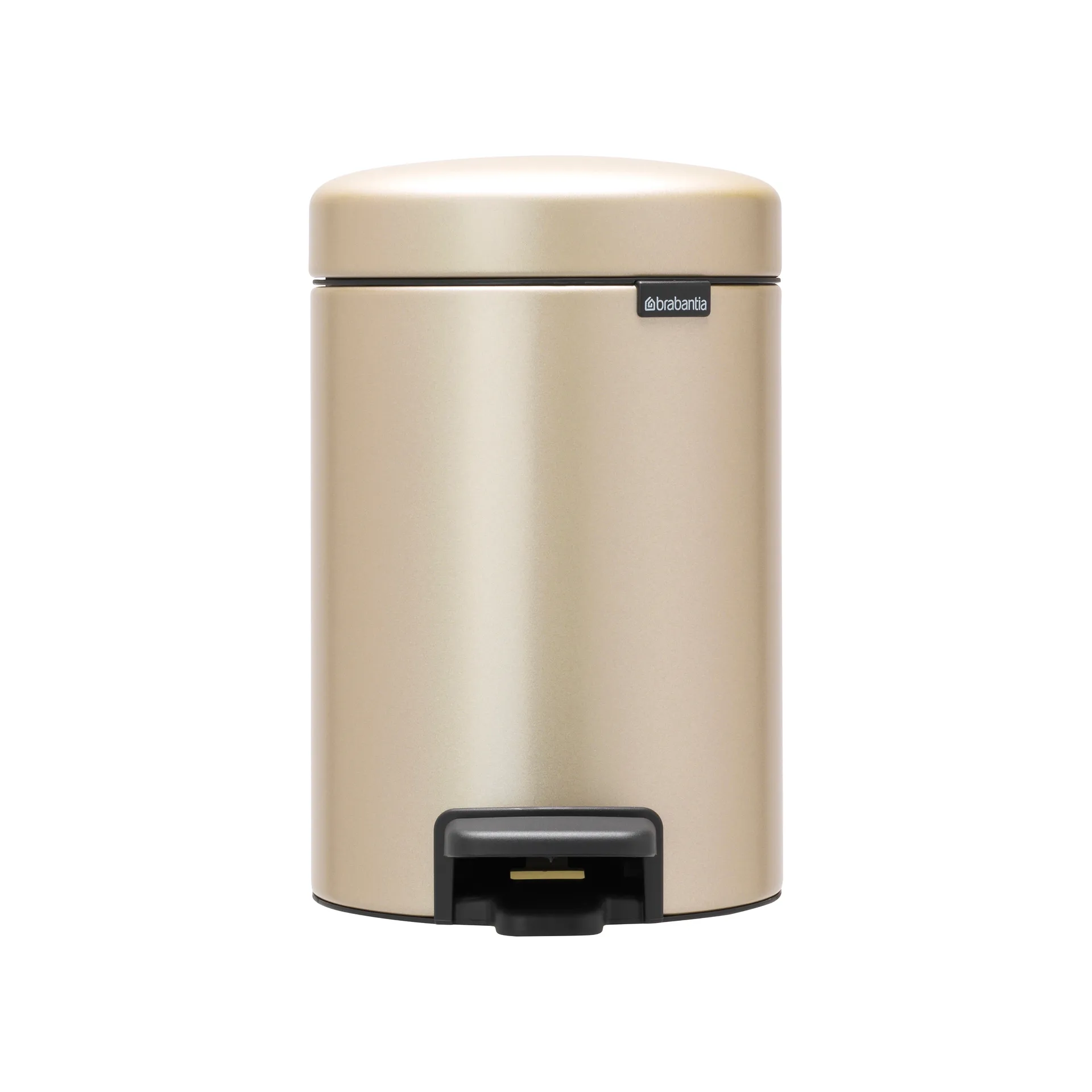 New Icon 脚踏式桶 3 liter, Metallic Gold Brabantia