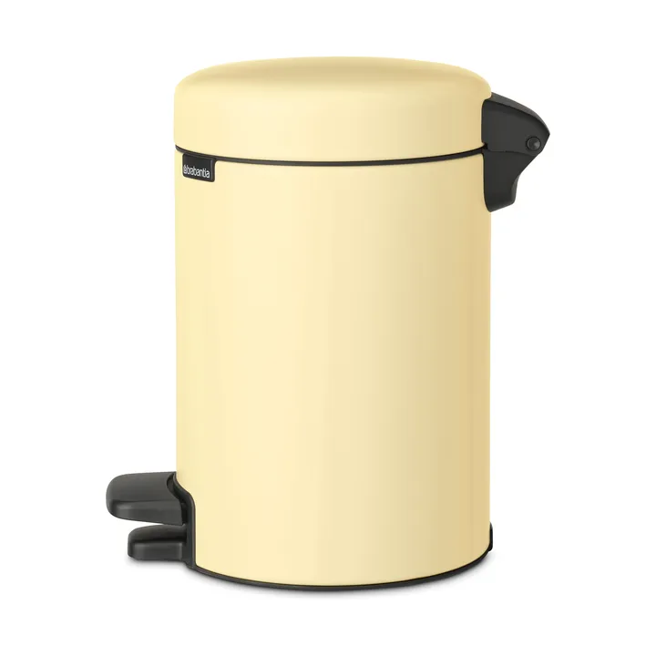 New Icon 新经典脚踏垃圾桶3升, 柔和黄色 Brabantia