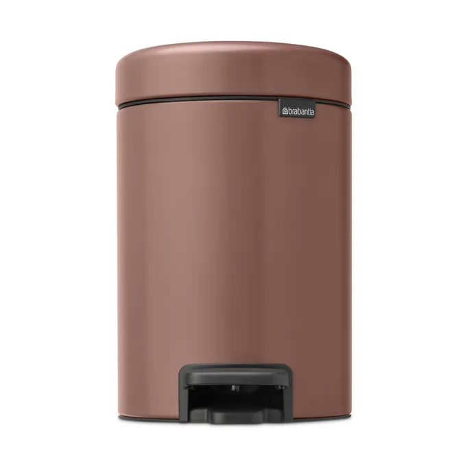 New Icon 新经典脚踏垃圾桶3升 - 缎面灰褐色 - Brabantia