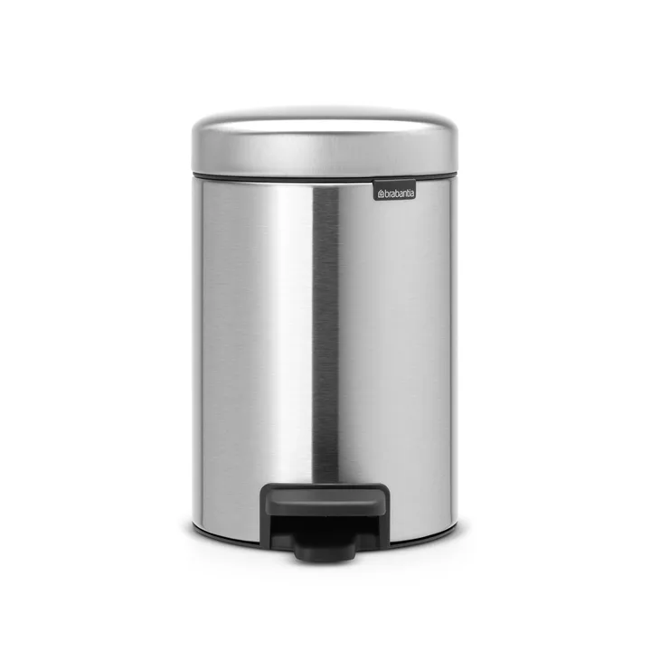 New Icon 新经典脚踏垃圾桶3升 - 哑光钢 - Brabantia
